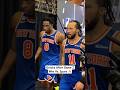 Jalen Brunson, Karl-Anthony Towns, Knicks Immediately After NBA Finals Game 2 Win Vs. Spurs
