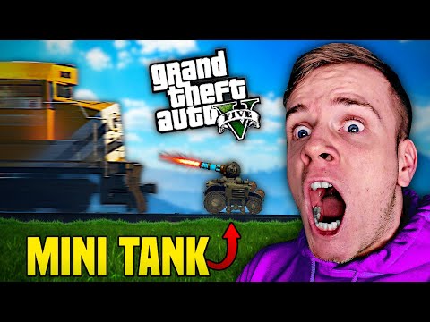 MINI TANK vs. VONAT! Meg tudja állítani? 😱 | GTA 5 Online #26