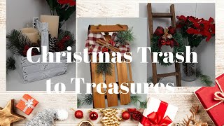 Christmas Trash to Treasures | Christmas DIYs @Wr1ght4