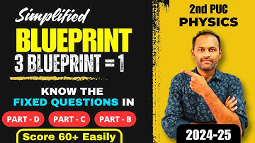 2nd PUC Physics Blueprint 2025 | Physics Blueprint 2025 #2ndpucblueprint2025 #2ndpucphysicsblueprint