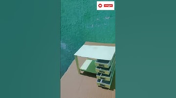 DIY Mini Study table with matchbox || How to make miniature Study table - #youtubeshorts #viral