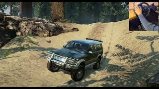 Mitsubishi PAJERO TURBO INTERCOOLER Offroading - Snowrunner | Logitech G29 screenshot 2