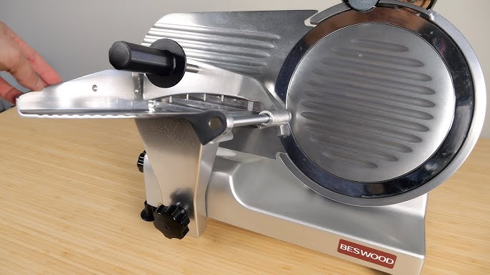 Slice Frozen Beef Paper Thin on Beswood 250 Meat Slicer. The