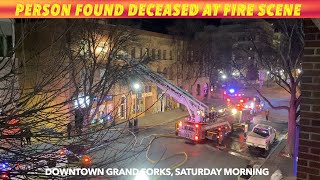 Saturday Morning: Person Found Deceased At Downtown GF Fire Scene