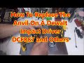 How To Replace The Anvil On A Dewalt Impact Driver DCF887 and Others