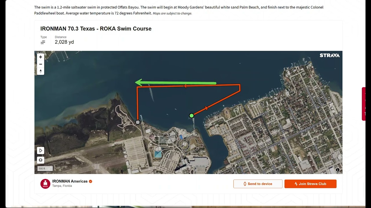 2025 70.3 Texas Course Overview/Strategy - Galveston