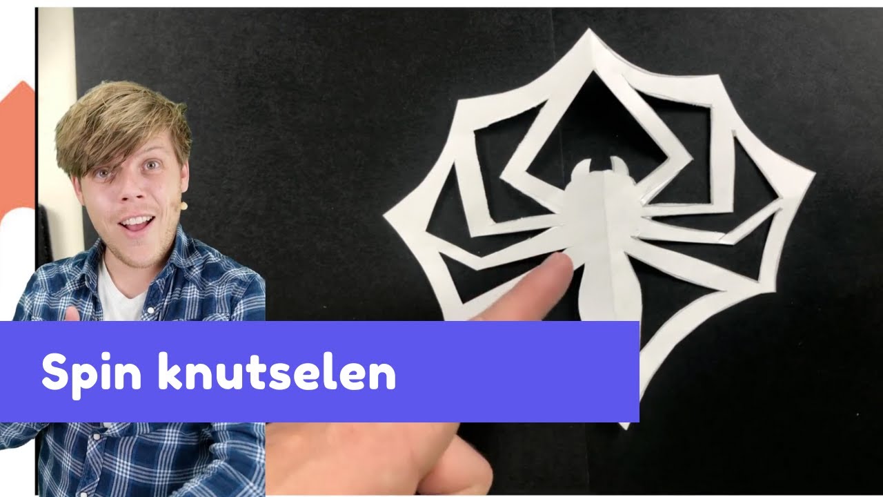 Papieren spin knutselen - Herfst