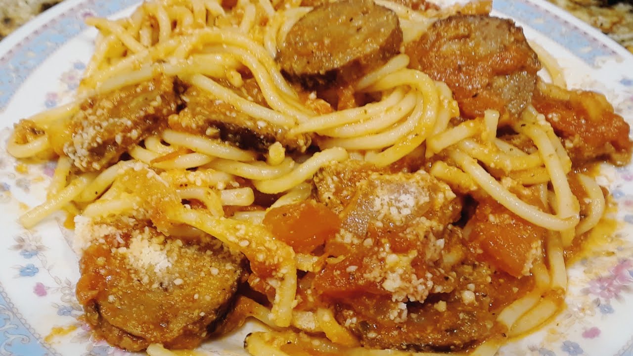 Spaghetti with Italian Sausage YouTube