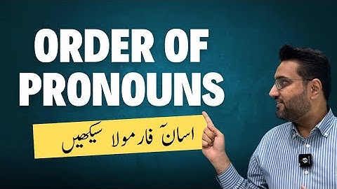 Sentence Correction BPSC 2023 | Understanding the Order of Pronouns | CSS 2025 Preparation