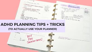 ADHD Tips & Tricks to Actually USE Your Planner!