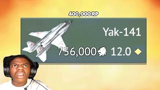 My LOOONGEST Grind for Yak-141 (Using Sukhoi Su-27) 🔥🔥🔥 12.7  madness