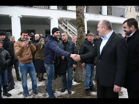 პრეზიდენტი პანკისის ხეობაში 01.30.2016