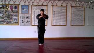 Sa Beom Nim Huy Pham performing the newer Dan Bong Form