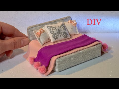 Как сделать кровать для LPS / DIY Make A Bed For Small Toys