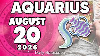 URGENT DON T SAY ANYTHING TO ANYONE PLEASE Horoscope for today AUGUST 20 2026