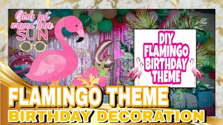 FLAMINGO THEME DIY BIRTHDAY BALLOON DECORATIONS || Meet Mikeys Vlog