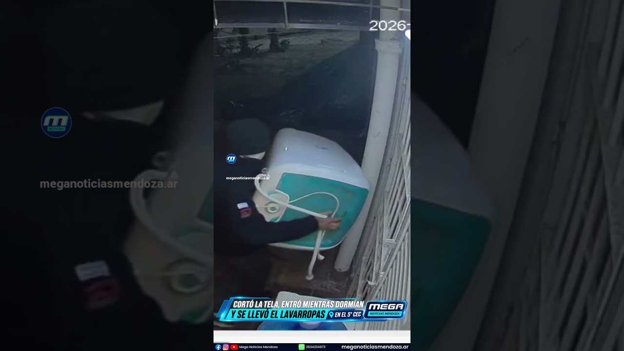 UN LADRÓN CORTÓ LA TELA PERIMETRAL DE UNA VIVIENDA Y ROBÓ UN LAVARROPAS EN EL BARRIO 5° CEC