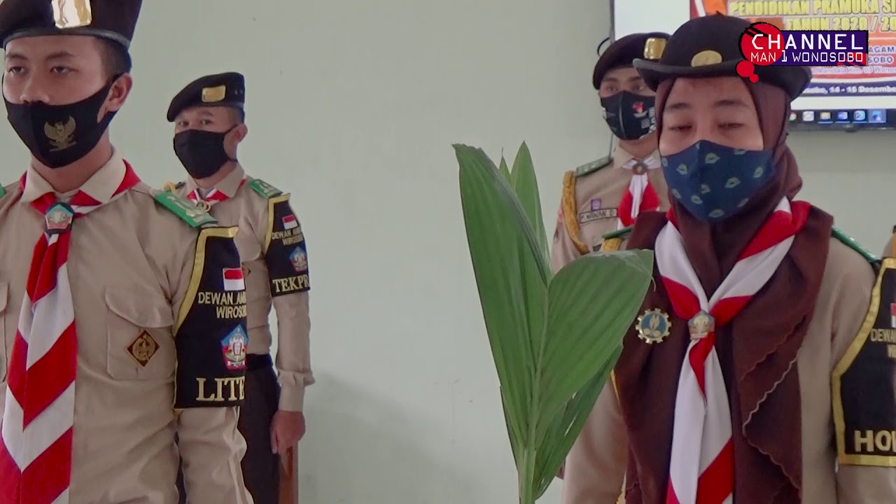 UPACARA PEMBUKAAN KEGIATAN PRAMUKA SISTEM BLOK PENERIMAAN TAMU AMBALAN 2020