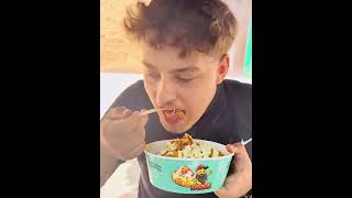 White boy turns Jamaican after trying jerk Chicken 😂😂😂