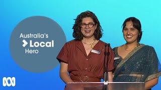 Vanessa Brettell, Hannah Costello accept the 2024 Australian Local Hero award | AOTY | ABC Australia