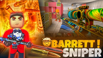 USING BARRETT SNIPER | KUBOOM 3D | BEST SNIPER | POOL MAP | GOOD GAMEPLAY | CUSTOM | SNIPERS 