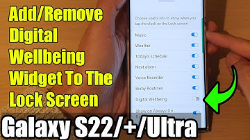 Galaxy S22/S22+/Ultra: How to Add/Remove Digital Wellbeing Widget To The Lock Screen