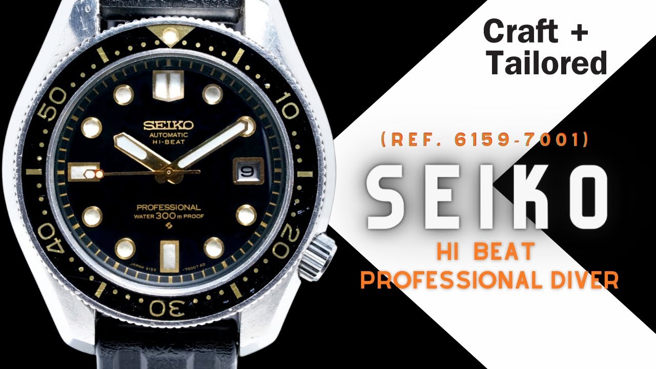 Seiko Hi-Beat Professional Diver 300M ref. 6159-7001. - YouTube