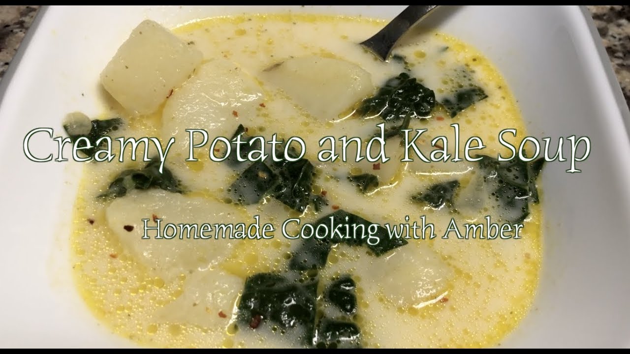 Creamy Potato and Kale Soup YouTube