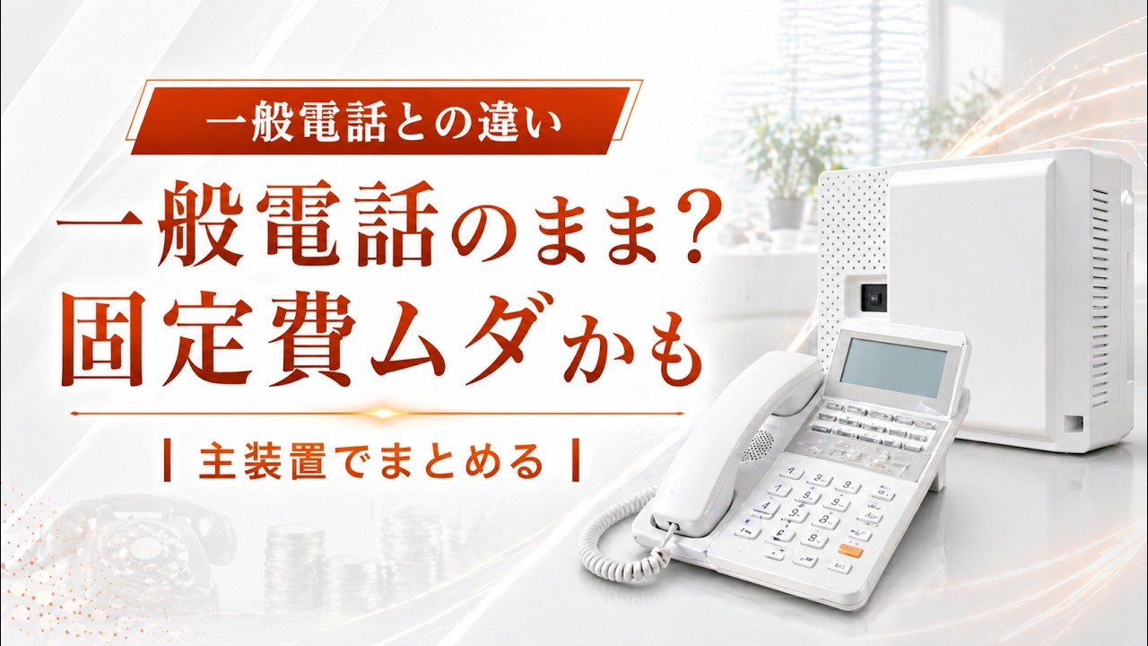 ビジネスフォンと一般電話の違い｜主装置で変わるコストと効率 - YouTube
