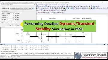 PSSE Tutorial #8 : Dynamic Stability in PSSE | Transient Stability in PSSE | Stability Studies