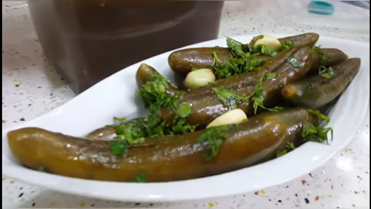 طريقة عمل طرشي الخيار المدبس المحشي🥒🥒