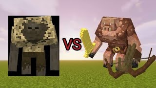 Mutant Piglin vs Mutant Husk in minecraft