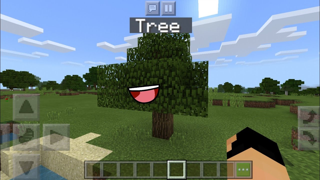 Talking Block In Minecraft MCPE How To Make Talking Tree | Command Block Creation - YouTube