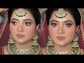 Glam subtle bridal makeup tutorial by manveenmakeovers  step by step explanation 