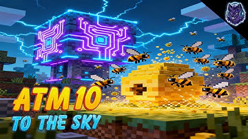 ATM10 To The Sky: Chapter 13 | Learning how to play with Bee Genes and Hostile Neural Networks!