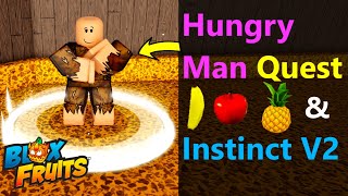 How to do Hungry Man Quest in Blox Fruits | How to get Instinct V2 in Blox Fruits #roblox screenshot 3