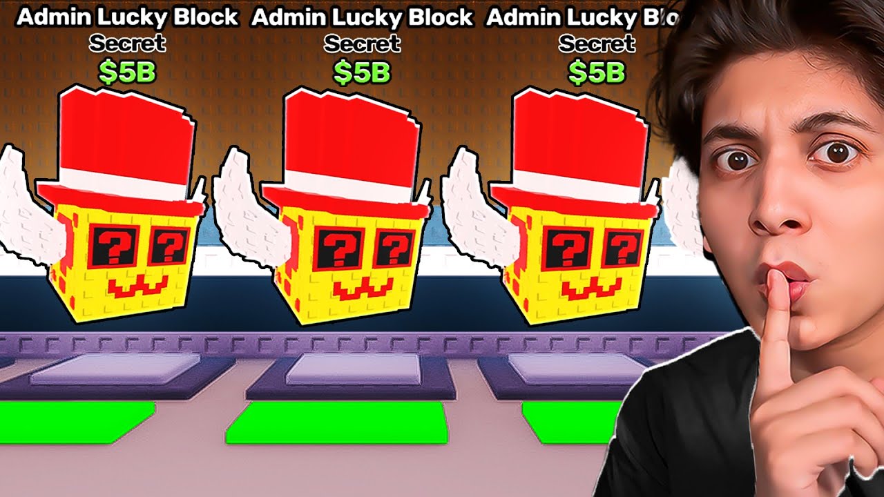 I Opened a FULL BASE of ADMIN LUCKY BLOCKS in Roblox Steal a Brainrot ...