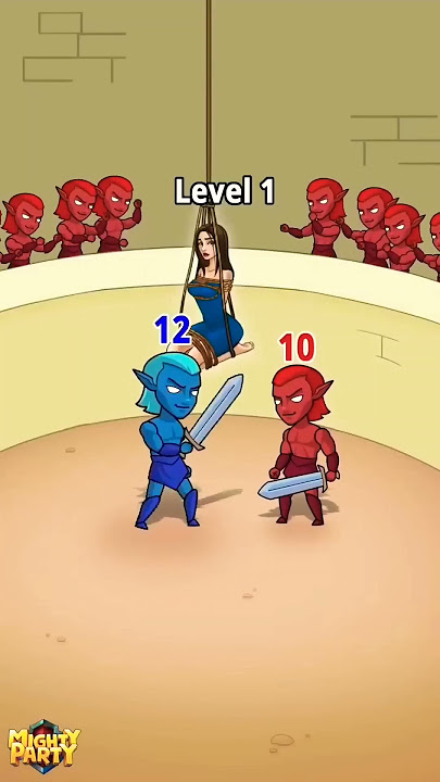 Mighty Party Hero Rescue Hero Wars latest game ads '108' only Math can save her! LOVE HELP! 16 