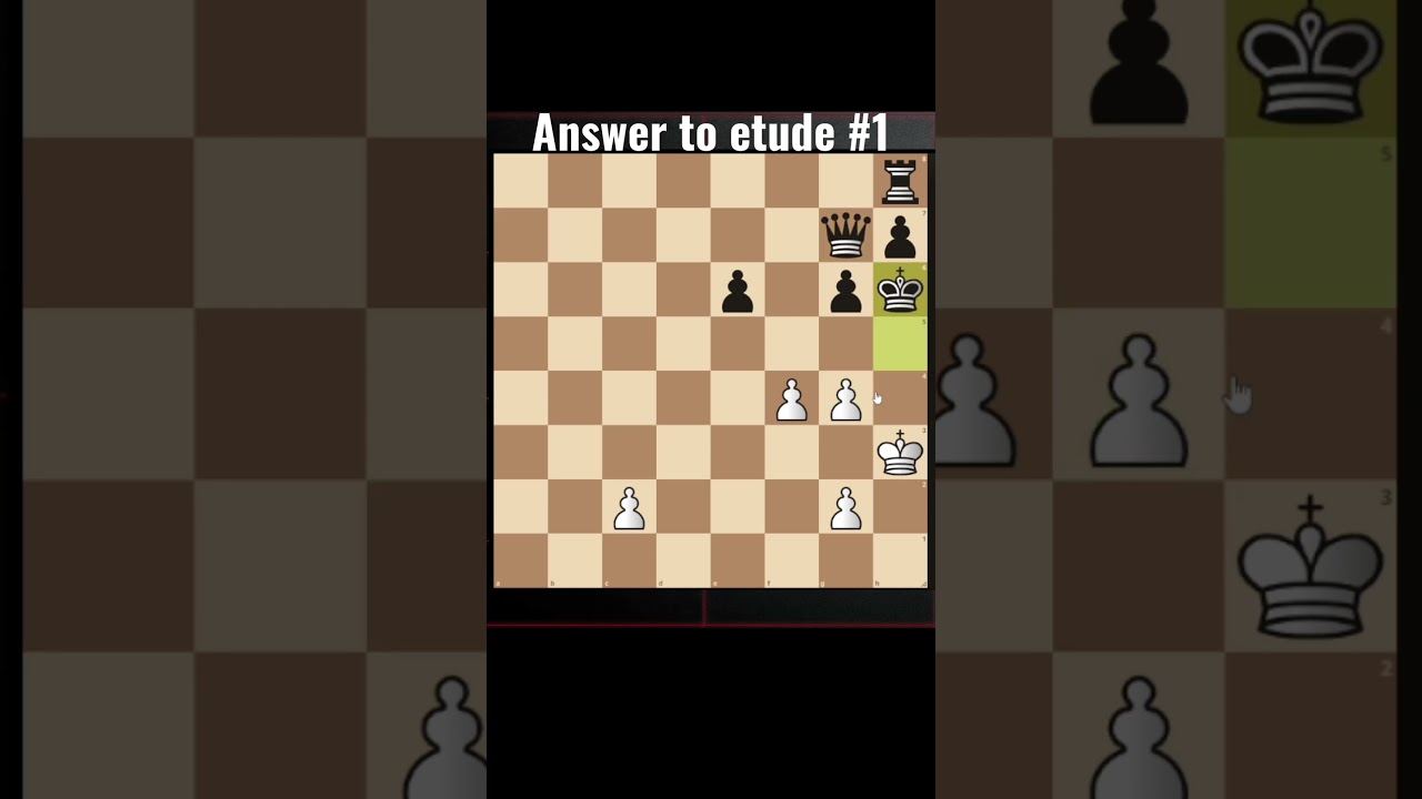 Answer to Chess Etude #1
