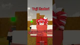 Yuji Sneak Peek (JJS SKILL BUILDER)  #roblox #milk  #jjs