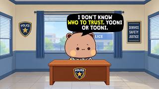 WHO IS LYING?! Yooni or Tooni  😱? The Police Officer Is CONFUSED! 🤯 | BUBU DUDU | PEACH GOMA