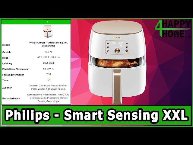 Philips - Smart Sensing XXL | HD9870/20 [Produktvorstellung] - YouTube