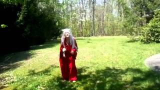 Inuyasha playing fetch