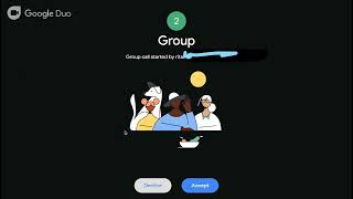 google duodesktop or web  Group incoming call in google duo Group ringtone screenshot 3