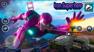 Iron Super Rope Hero on Best helicopter  of Gta Universe - Superheroes Obstacle #145 screenshot 4