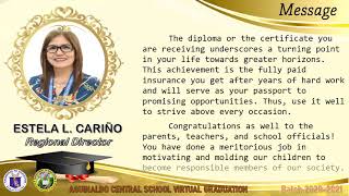 VIRTUAL GRADUATION OF ACS 2021