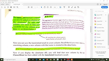 Python Pandas-transform()/CBSE Class 12/Sumita Arora