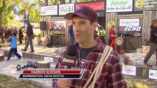 Darren Hudson Master of Ceremonies interview with Lumberjacks TV
