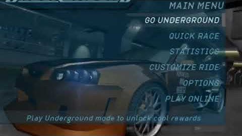 NFS Underground 1 in 2020 Career Introduction Video, Cool Graphics, Brian Ronis Spilner