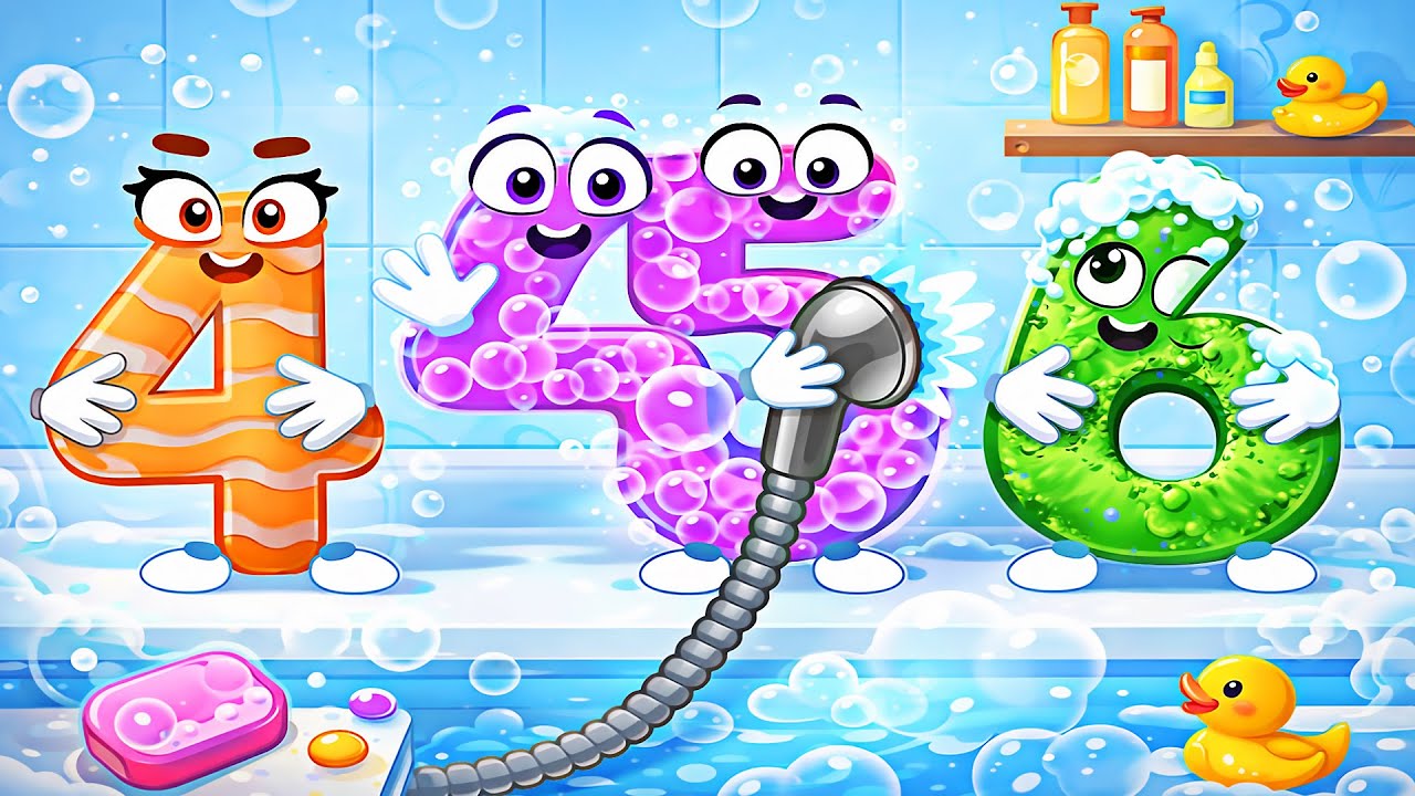 Fun Numbers Learning for Kids - Preschool 123 Tracing and Count Game | Educational Video HD